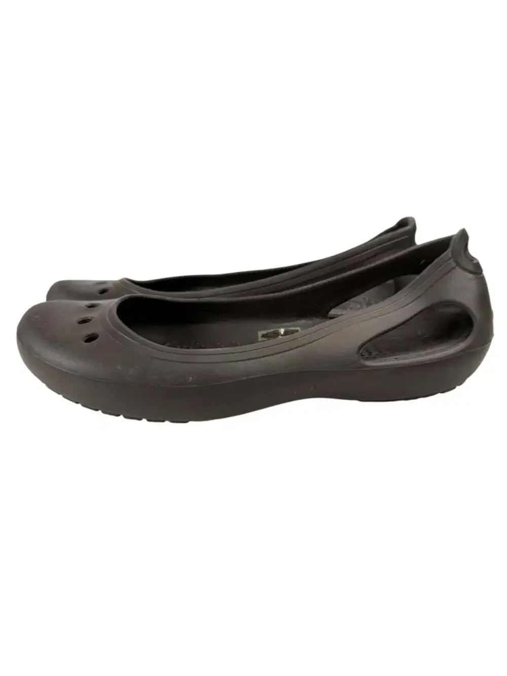 Crocs Kadee Ballet Flats Brown Croslite Slip On Comfort Shoes Womens 9